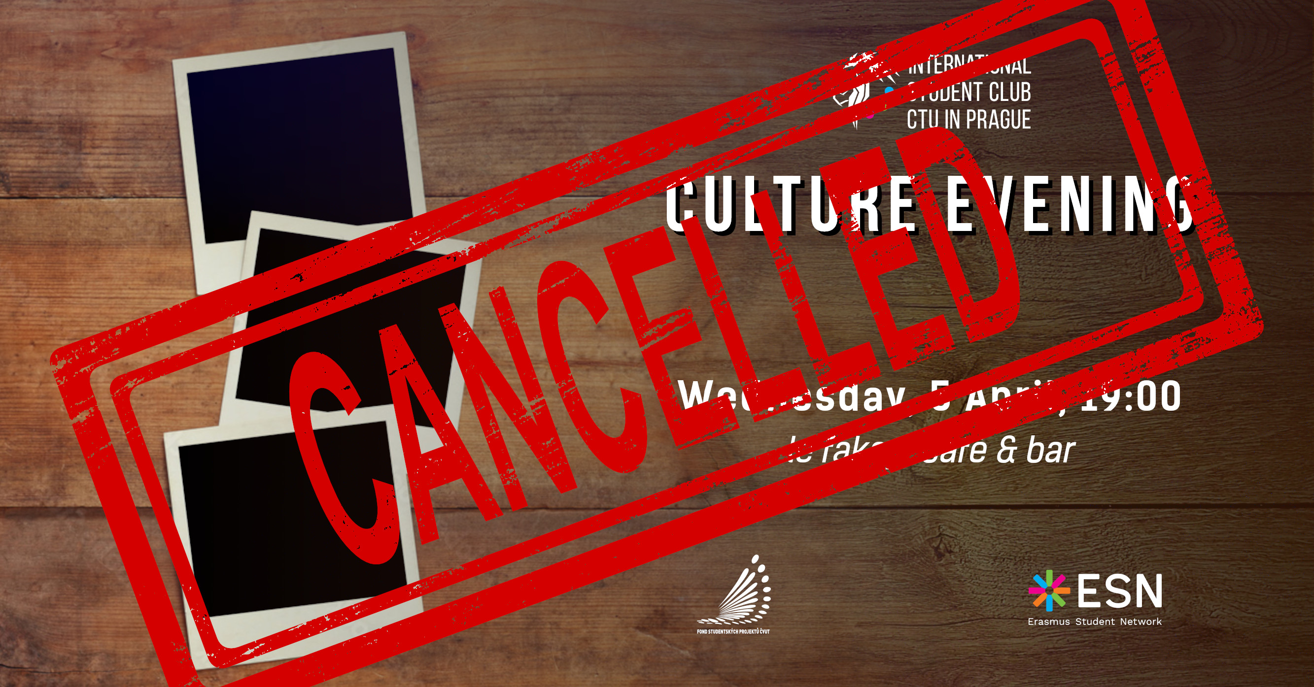 CANCELLED – Culture evening #4