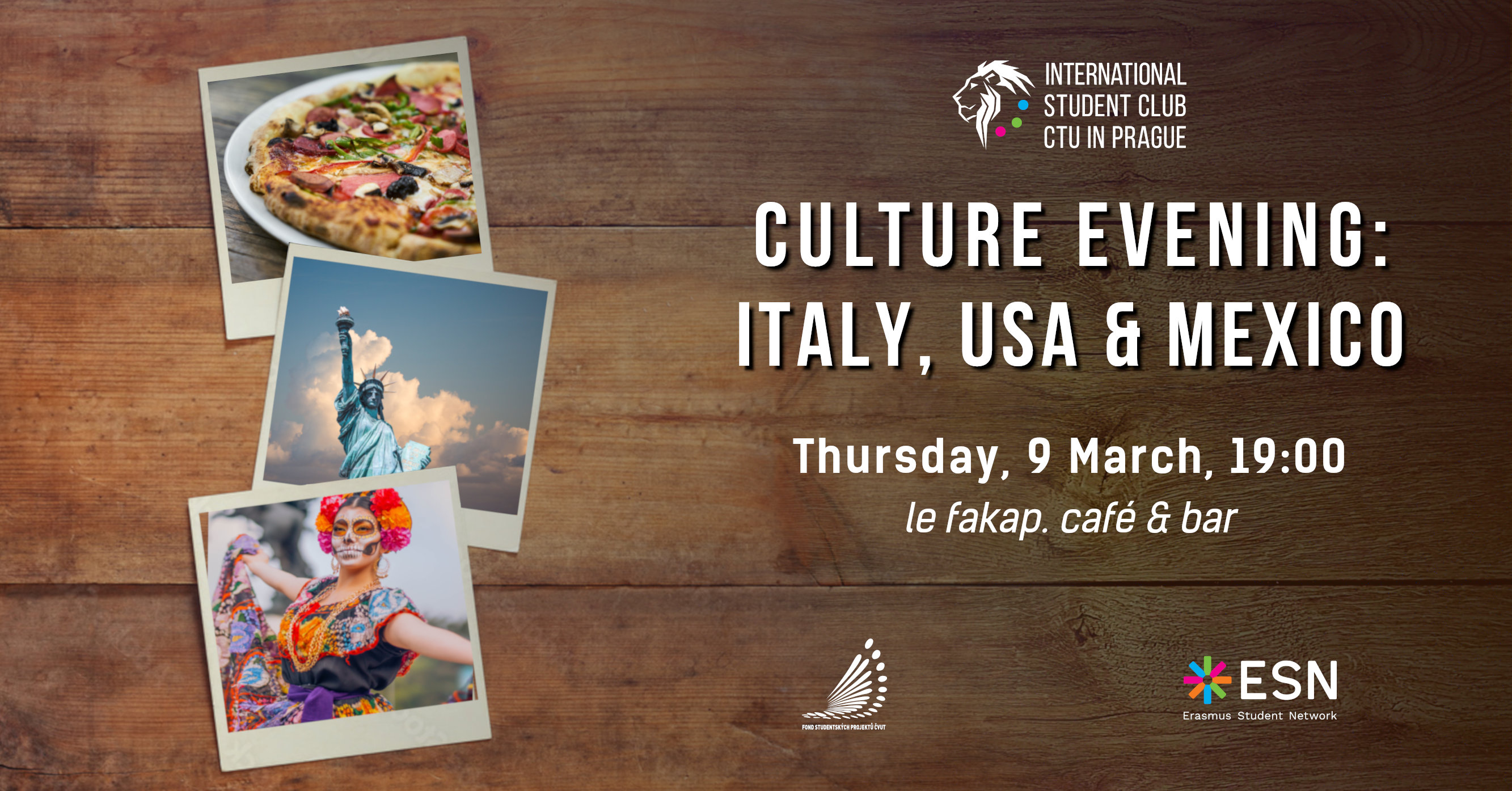 Culture evening #2: Italy, USA & Mexico
