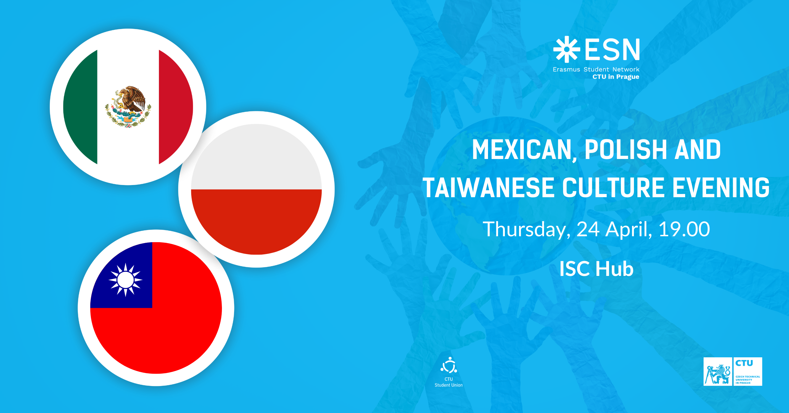 Mexican π²π½, Polish π΅π± and Taiwanese πΉπΌ Culture Evening